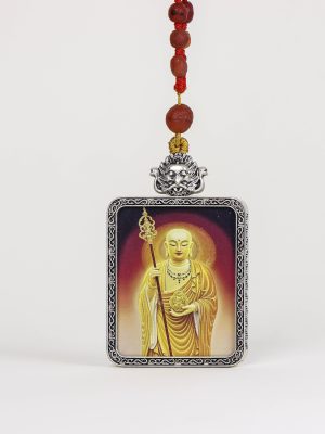 Hand-painted Bodhisattva statue/Diameter 4cm/Titanium alloy/Tranquility